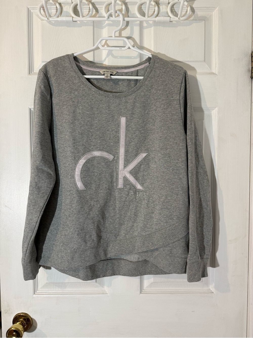 Calvin Klein Women’s Gray Logo Sweatshirt